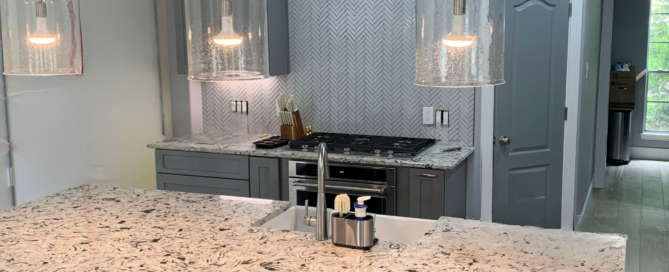 Modern kitchen remodel before selling a Houston home