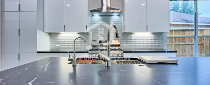 Kitchen Remodeling Cypress TX modern kitchen design with quartz countertops and smart storage