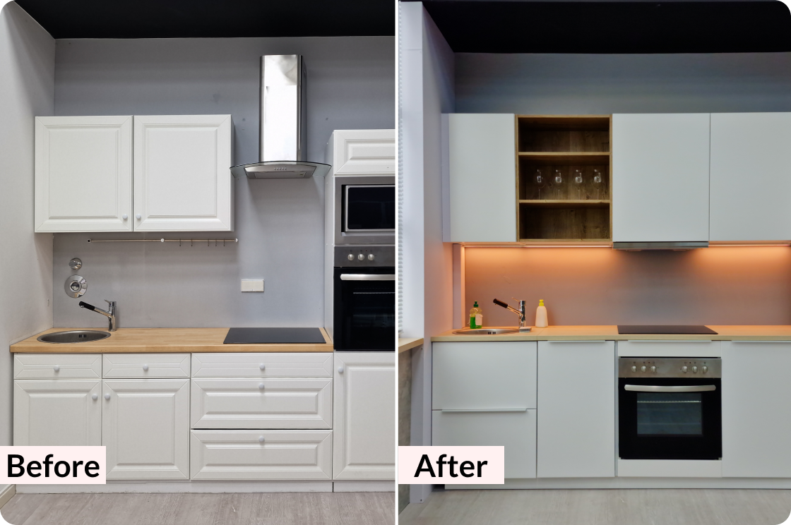Remodeling in Richmond – Modern open-concept kitchen with quartz countertops
