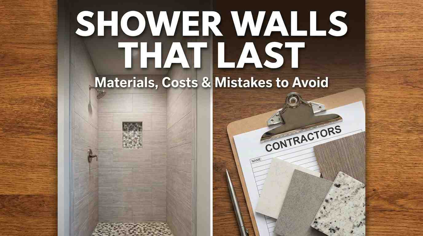 Shower Walls: The Complete Guide to Materials, Costs, and What Houston Homeowners Get Wrong