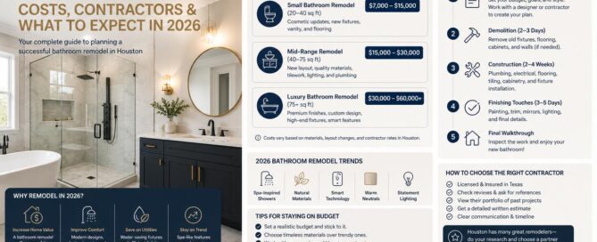 Bathroom Remodel Houston: Costs, Contractors & What to Expect in 2026