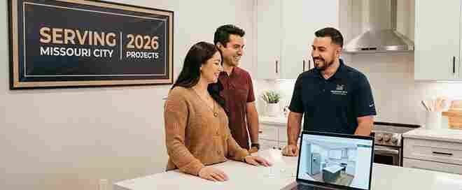 Award-winning kitchen remodeling contractor serving Missouri City TX. Free in-home consultation, 1-year labor warranty, and honest pricing. See our work.