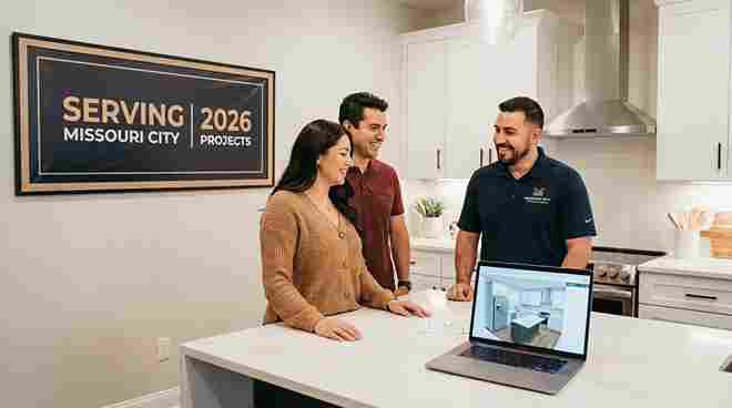 Award-winning kitchen remodeling contractor serving Missouri City TX. Free in-home consultation, 1-year labor warranty, and honest pricing. See our work.